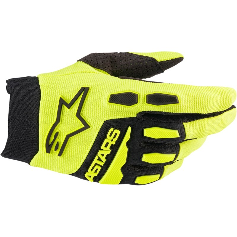 GLOVE F-BORE YL/BK L