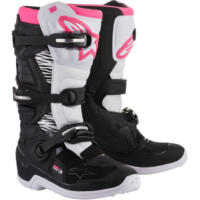 BOOT 4W TECH3 BK/WT/PK 7