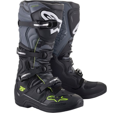 BOOT TECH5 BK/GY/YL FL 12