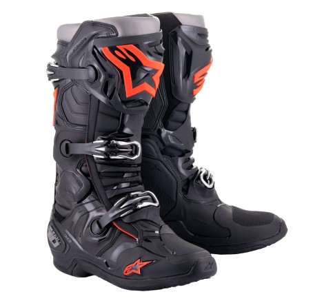 BOOT TECH 10 BLACK/RED FL 9