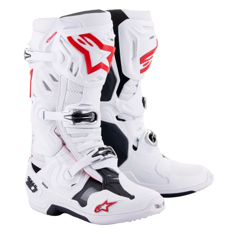 BOOT T10 S-VNT WT/RD 7