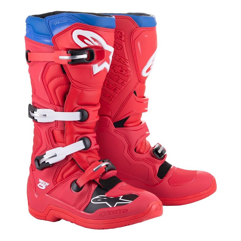 Bottes cross Alpinestars 2024 Tech 5 - Rouge Bleu
