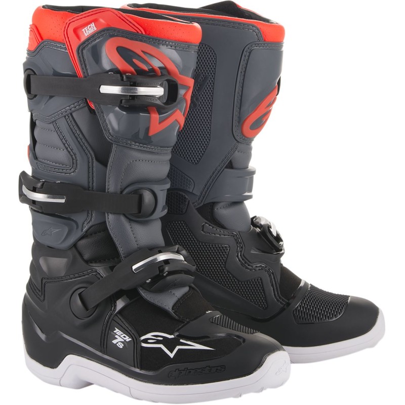 BOOT TECH7S DGY/LGY FL/RD 4