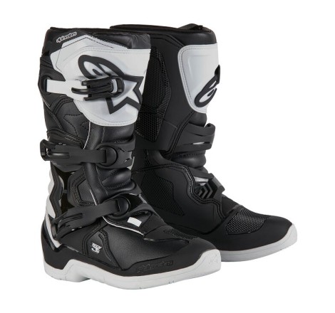 BOOT TECH3S YTH WHT/BLK 7