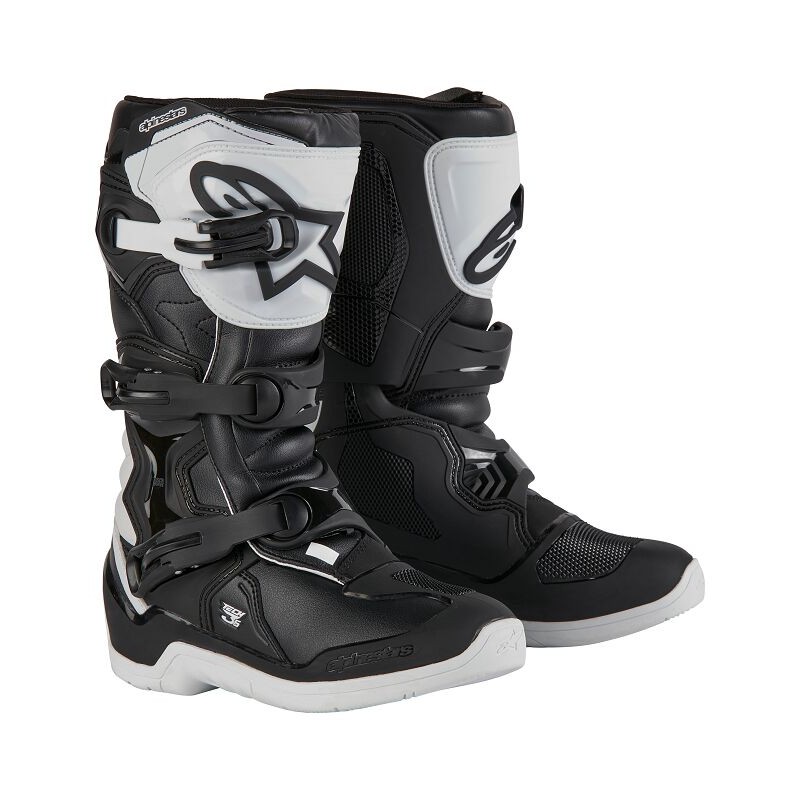 BOOT TECH3S YTH WHT/BLK 7