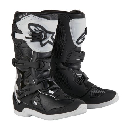 BOOT TECH3S YTH WHT/BLK 8