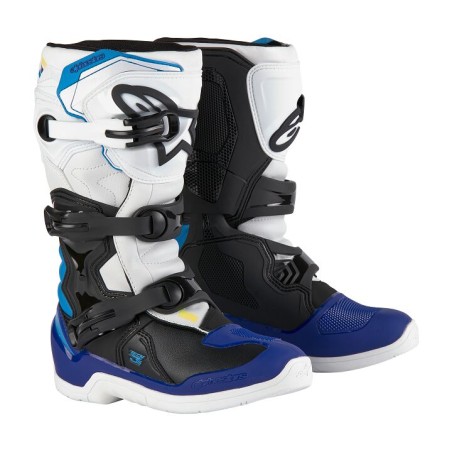 BOOT TECH3S YTH WT/BK/B 5