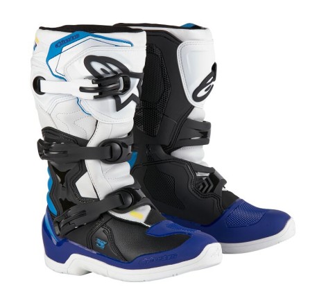 BOOT TECH3S YTH WT/BK/B 6