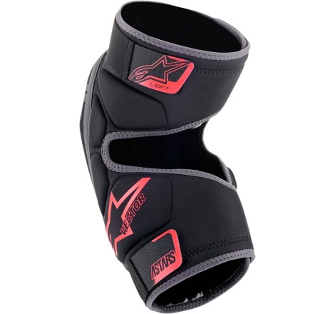 GUARD KNEE VECT BLK/RD SM