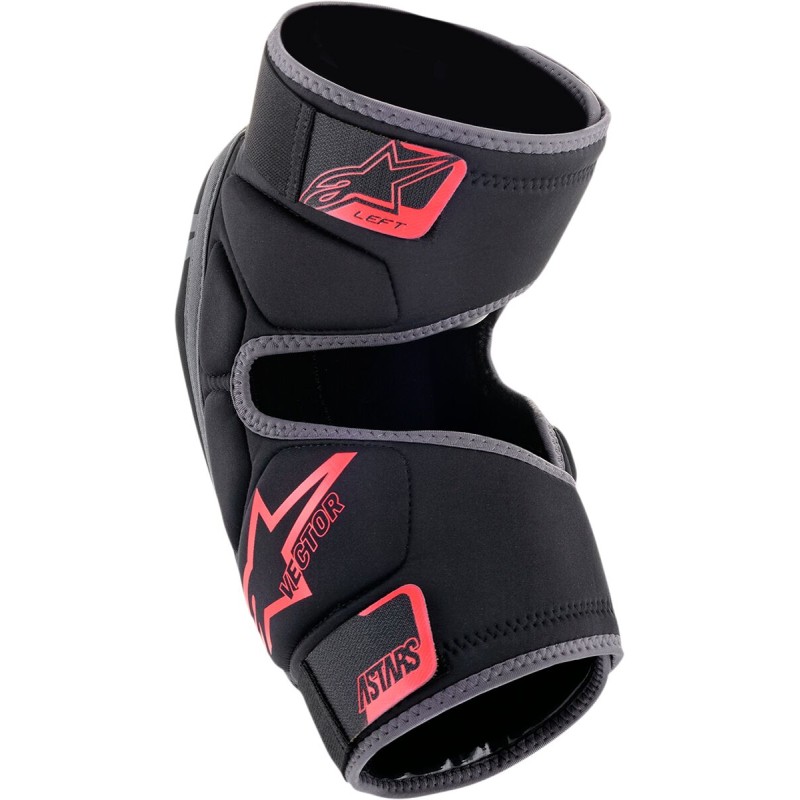GUARD KNEE VECT BLK/RD SM