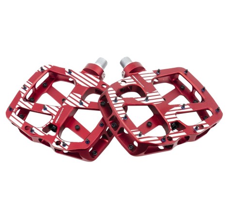 FLAT PEDAL ALU RED