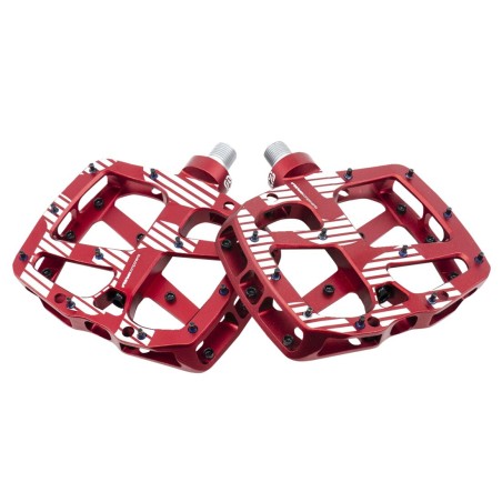 FLAT PEDAL ALU RED