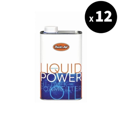 Huile pour filtre à air TWIN AIR Liquid Power - Bidon 1L x12
