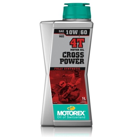 Huile Moteur MOTOREX Cross Power 4T 10W-60 – 1 Bidon de 1 Litre