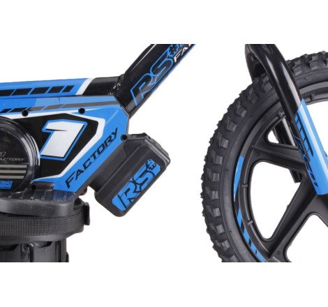 Draisienne électrique RS Factory FXB01-16PLUS draisienne enfant kid kids moto électrique sedna 16 pouces noir/bleu pas cher