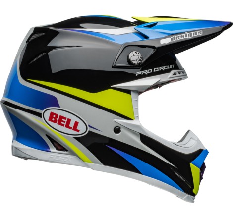 Casque BELL Moto-9S Flex - Pro Circuit 24 Gloss Black/Blue