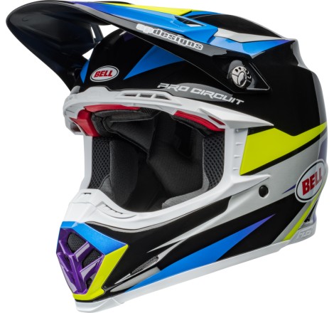Casque BELL Moto-9S Flex - Pro Circuit 24 Gloss Black/Blue