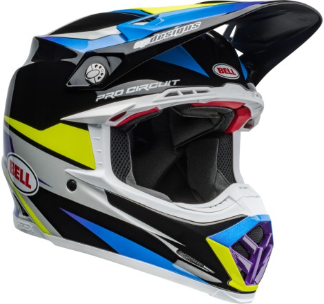 Casque BELL Moto-9S Flex - Pro Circuit 24 Gloss Black/Blue