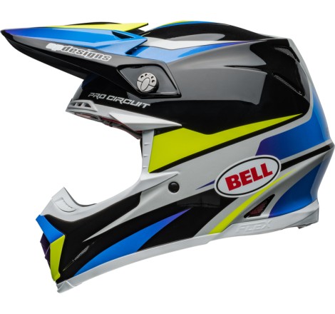 Casque BELL Moto-9S Flex - Pro Circuit 24 Gloss Black/Blue