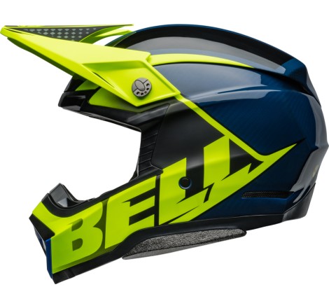 Casque BELL Moto-10 Spherical - Sliced Matte/Gloss Retina/Blue