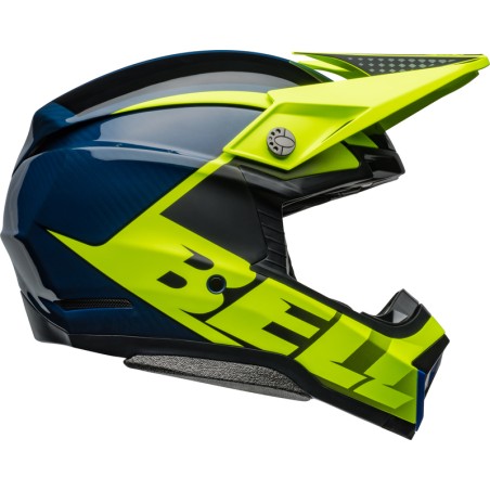 Casque BELL Moto-10 Spherical - Sliced Matte/Gloss Retina/Blue
