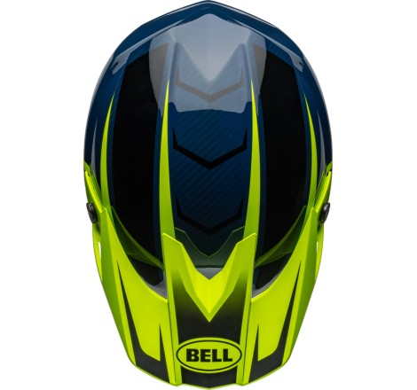 Casque BELL Moto-10 Spherical - Sliced Matte/Gloss Retina/Blue