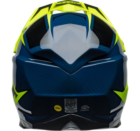 Casque BELL Moto-10 Spherical - Sliced Matte/Gloss Retina/Blue