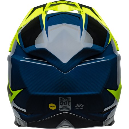 Casque BELL Moto-10 Spherical - Sliced Matte/Gloss Retina/Blue