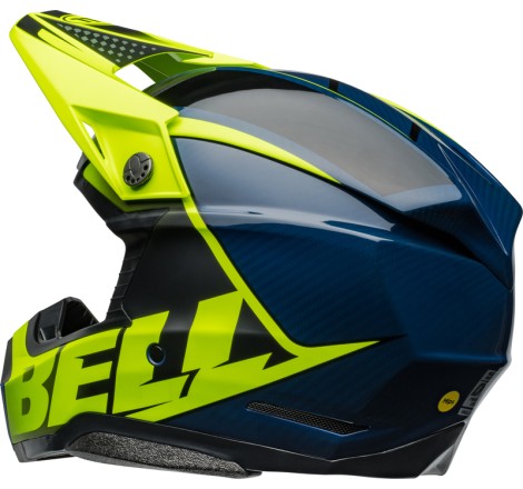 Casque BELL Moto-10 Spherical - Sliced Matte/Gloss Retina/Blue