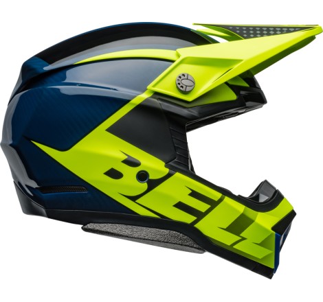 Casque BELL Moto-10 Spherical - Sliced Matte/Gloss Retina/Blue