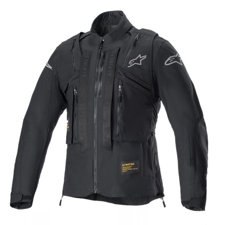 JACKET TECHDURA BLK/SILV M