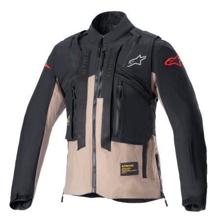 JACKET TECHDURA BLK/BR L