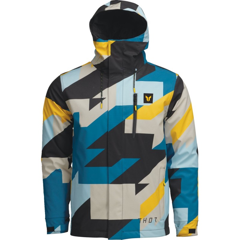 JACKET TOUR BRAVE BL/YL LG