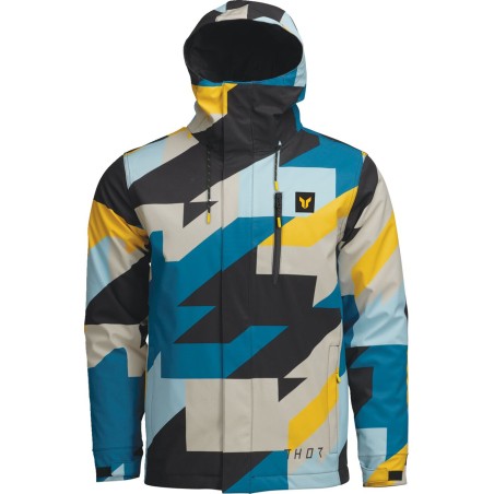 JACKET TOUR BRAVE BL/YL LG