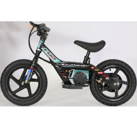 Draisienne Électrique Enfant Bud Racing 25 – 12 Pouces Bleu Aqua