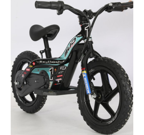 Draisienne Électrique Enfant Bud Racing 25 – 14 Pouces Bleu Aqua