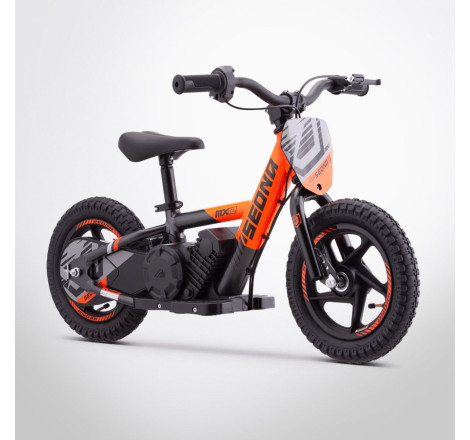 Draisienne électrique sedna mx 12" pouces Orange thomasmxshop.fr enfant