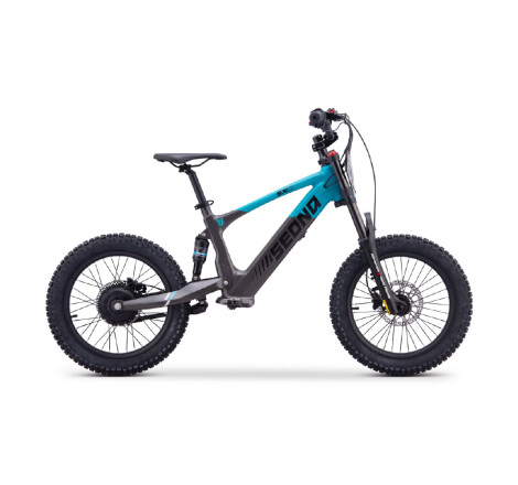 Draisienne électrique Sedna SX 18 pouces coloris bleu, idéale pour l'apprentissage de l'équilibre chez les enfants de 4 à 7 ans