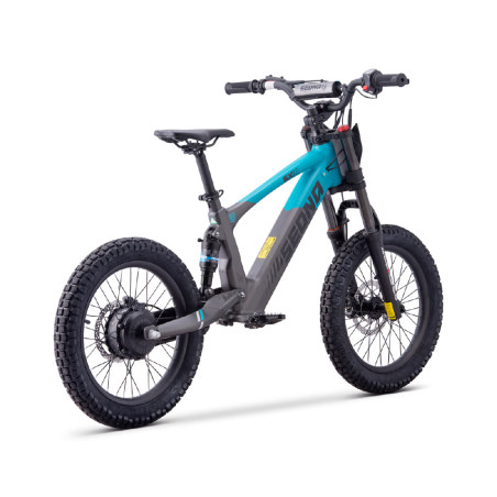 Draisienne électrique Sedna SX 18 pouces coloris bleu, idéale pour l'apprentissage de l'équilibre chez les enfants de 4 à 7 ans