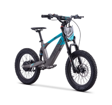 Draisienne électrique Sedna SX 18 pouces coloris bleu, idéale pour l'apprentissage de l'équilibre chez les enfants de 4 à 7 ans