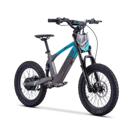 Draisienne électrique Sedna SX 18 pouces coloris bleu, idéale pour l'apprentissage de l'équilibre chez les enfants de 4 à 7 ans