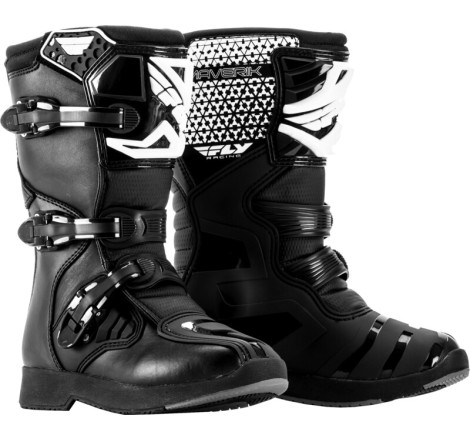Bottes FLY RACING Maverik Enfant  - noir Pointure 33