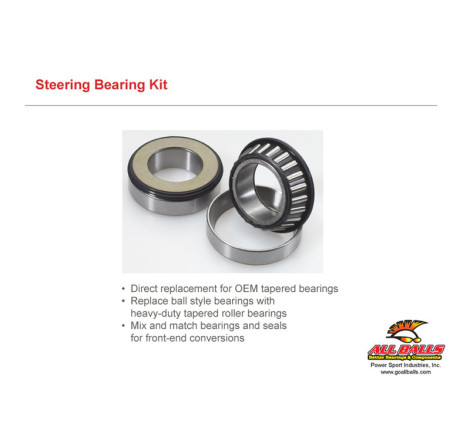 Kit roulements de colonne de direction ALL BALLS 125/250 RM 2005 à 2008