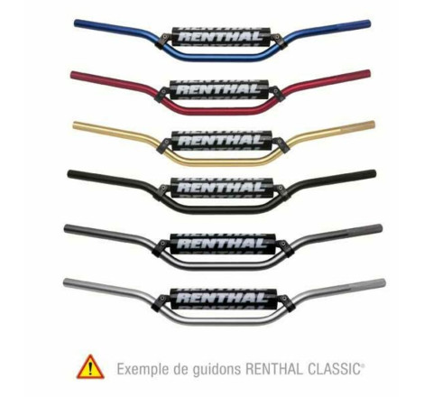 Guidon RENTHAL MX/Enduro 7/8" 613 Enduro High