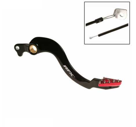 Levier de frein arrière RFX Pro ST (Anodisé dur noir/rouge) 250/450 CRF