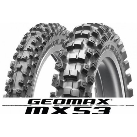 Pneu motocross 60/100-14 Dunlop Geomax MX53 avant terrain dur et intermédiaire
