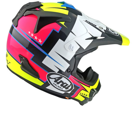Casque ARAI MX-V EVO Battle Taille L - Jaune