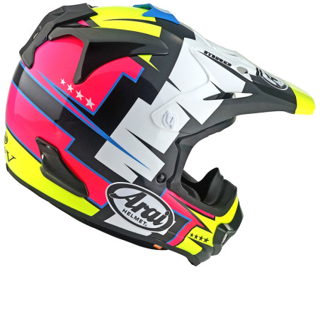 Casque ARAI MX-V EVO Battle Taille L - Jaune