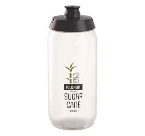 Bidon d'eau POLISPORT Sugar Cane translucide 550ml