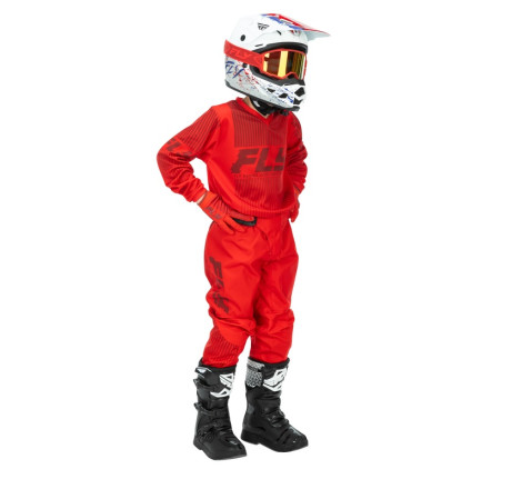 Pantalon enfant FLY RACING F-16 Taille 18 - rouge